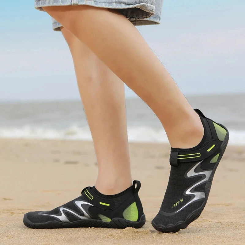 (image for) TENGOO Men Beach Wading Sandal Quick Dry Non-Slip Breathable Sports Shoes for Outdoor Hiking Surf Fishing Fitness